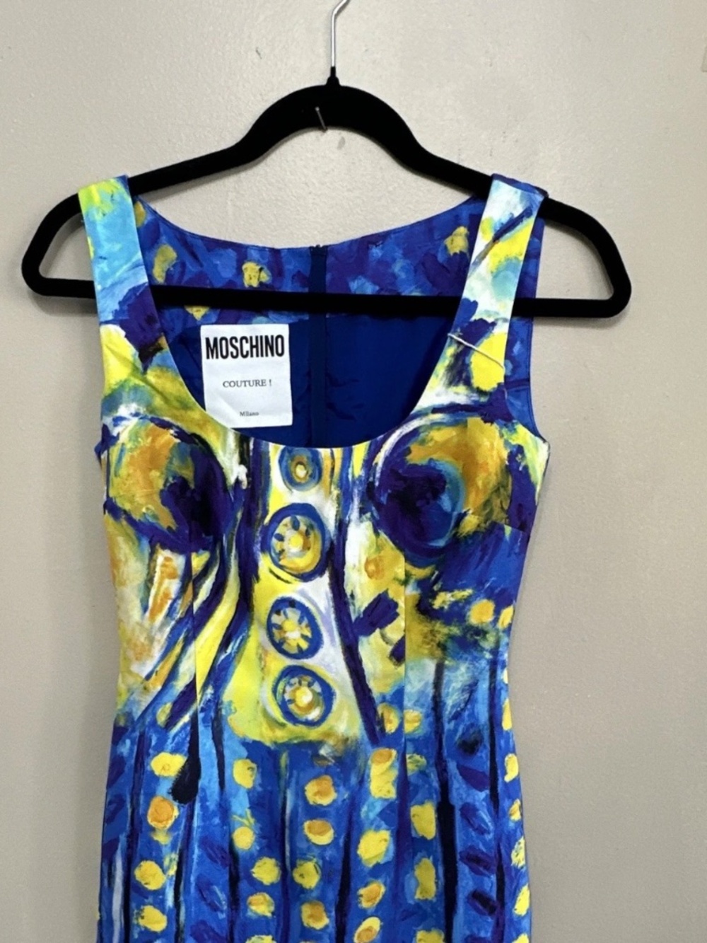 SEND OFFER !! NWT Moschino Sheath Dress Scoop Neck Sleeveless 36 - Picture 2 of 12